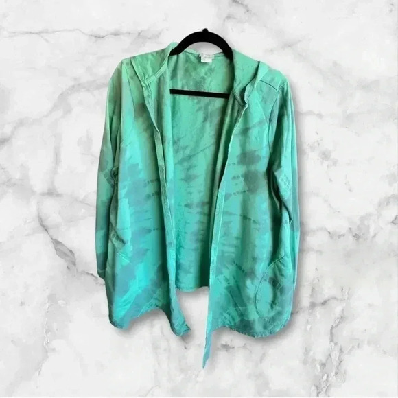 Chico’s Tie-Dye Jacket - Size 2 - Picture 1 of 4